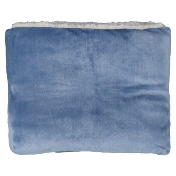 KONDELA Kasala Typ 1 obojstranná baránková deka 127x152 cm sivomodrá – Obrázok 10