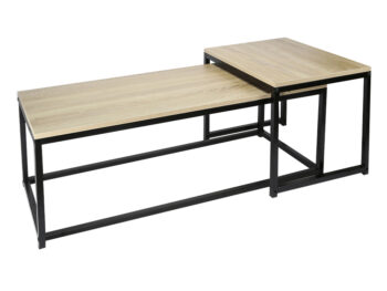 Konferenčný stolík Kastler New Typ 2 v elegantnom prevedení dub sonoma a čierna je ideálnym doplnkom pre moderné interiéry. Tento set obsahuje dva stolíky, ktoré ponúkajú flexibilitu a štýl pre vašu obývačku. Vďaka svojmu hranatému tvaru a svetlej farbe sa ľahko prispôsobia rôznym dizajnovým…