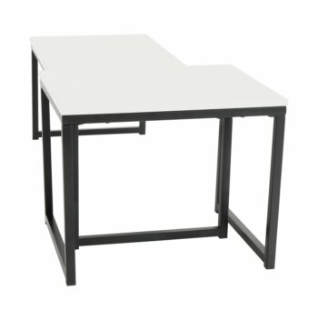 Moderný konferenčný stolík (2 ks) KASTLER NEW TYP 2 krásne oživí interiér a dodá mu moderný nádych. V balení sa nachádzajú 2 kusy stolíkov a tak môžete ich rozložiť po domácnosti ako uznáte za vhodné. Rozmery väčšieho stolíka sú (ŠxHxV): 100x40x35 cm a rozmery menšieho stolíka sú (ŠxHxV): 40x50x40…