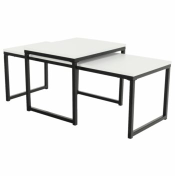 Moderný konferenčný stolík (2 ks) KASTLER NEW TYP 2 krásne oživí interiér a dodá mu moderný nádych. V balení sa nachádzajú 2 kusy stolíkov a tak môžete ich rozložiť po domácnosti ako uznáte za vhodné. Rozmery väčšieho stolíka sú (ŠxHxV): 100x40x35 cm a rozmery menšieho stolíka sú (ŠxHxV): 40x50x40…