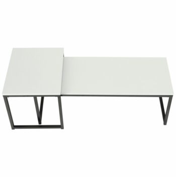 Moderný konferenčný stolík (2 ks) KASTLER NEW TYP 2 krásne oživí interiér a dodá mu moderný nádych. V balení sa nachádzajú 2 kusy stolíkov a tak môžete ich rozložiť po domácnosti ako uznáte za vhodné. Rozmery väčšieho stolíka sú (ŠxHxV): 100x40x35 cm a rozmery menšieho stolíka sú (ŠxHxV): 40x50x40…