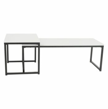 Moderný konferenčný stolík (2 ks) KASTLER NEW TYP 2 krásne oživí interiér a dodá mu moderný nádych. V balení sa nachádzajú 2 kusy stolíkov a tak môžete ich rozložiť po domácnosti ako uznáte za vhodné. Rozmery väčšieho stolíka sú (ŠxHxV): 100x40x35 cm a rozmery menšieho stolíka sú (ŠxHxV): 40x50x40…