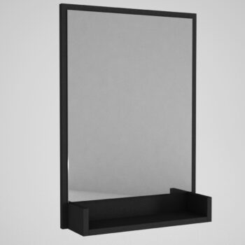 Závesné zrkadlo vás očarí svojim minimalistickým dizajnom a priaznivou cenou. Je v jednoduchom prevedení.Je vyrobené z kvalitných LTD dosiek, ktoré sú nenáročné na údržbu. Ich hrúbka: 18 mm. Nábytok je ohraničený kvalitnou PVC hranou.Farebné prevedenie: čiernaROZMERY:• Šírka: 45 cm• Výška: 75 cm• Hĺbka: 12 cmDodávame v demontovanom stave.