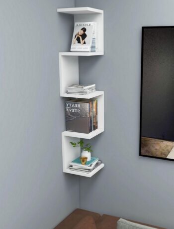 Tento praktický regál je v štýlovom a modernom prevedení. Je vhodný do obývačky, ale tiež detskej izby. Svoje využitie nájde aj v pracovni či kancelárii. Regál je vyrobený z kvalitnej LTD dosky, ktorá je nenáročná na údržbu. Hrúbka dosky - 18 mm. Farba: biela.Rozmery:Šírka: 22,3 cmHĺbka: 22,3 cmVýška: 111 cmVzdialenosť políc: 25,5 cmDodávame v demontovanom stave. 