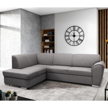 Rohová sedačka s rozkladom a úložným priestorom Kenai Roh L v elegantnej sivej farbe je ideálnym riešením pre moderné interiéry. Táto sedačka od značky KONDELA ponúka nielen štýlový vzhľad, ale aj praktické funkcie, ktoré ocení každá domácnosť.