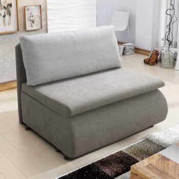 Rozkladacie kreslo s úložným priestorom Kenet New v elegantnej sivohnedej (taupe) a svetlosivej farbe je ideálnym riešením pre moderné interiéry. Toto klasické kreslo značky KONDELA ponúka nielen pohodlné sedenie, ale aj praktickú rozkladaciu funkciu, ktorá umožňuje jeho jednoduchú premenu na…