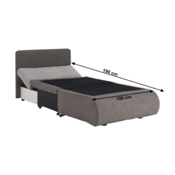 Rozkladacie kreslo s úložným priestorom Kenet New v elegantnej sivohnedej (taupe) a svetlosivej farbe je ideálnym riešením pre moderné interiéry. Toto klasické kreslo značky KONDELA ponúka nielen pohodlné sedenie, ale aj praktickú rozkladaciu funkciu, ktorá umožňuje jeho jednoduchú premenu na…