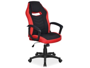 KENTAKA je otočné kancelárske kreslo v atraktívnom prevedení. Je vhodné do každej pracovne, kancelárie, či študentskej izby.Disponuje mechanizmom TILT, ktorým sa nastavuje výška, polohuje opierka a sedák.Kreslo je čalúnené kvalitnou látkou. Farebné prevedenie je v kombinácii čiernej a červenej farby.Pre zvýšenie komfortu má kreslo opierku hlavy i praktické lakťové opierky. Kreslo disponuje plastovým nosným krížom. Kolieska kresla sú vyrobené z gumy.  Rozmery:Výška : 106-116 cmVýška sedenia : 44 - 54 cmŠírka : 59 cmHĺbka : 49 cmNosnosť kresla je 140 kg.Dodávame v demontovanom stave.