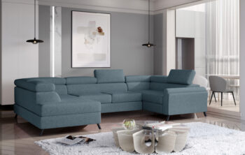 Kesada je jednoduchý tvar, ale elegantný a veľmi štýlový kút s rozmermi 330 x 190 x 98 cm je udržiavaný v exkluzívnom štýle.Sedacia súprava je multifunkčný kus nábytku, pretože okrem priestrannej sedačky na relax počas dňa ju možno využiť aj ako miesto na regeneráciu a oddych v noci. Vďaka mechanizmu typu delfín - ľahko a rýchlo premeníme každodennú pohovku na pohodlnú posteľ s rozmermi 110 x 250 cm.Priestranný kontajner na lôžkoviny umiestnený v otomane nám pomôže vrátiť sa k návratnej forme dennej pohovky. Výnimočné pohodlie a komfort, ktoré umocňujú zážitok z maximálneho pohodlia, má na svedomí 45 cm vysoký sedák vyrobený z unikátnych pien - T30 a HR. Okrem toho zvyšujú pružnosť a elasticitu pohovky a zabraňujú vzniku nevzhľadných dutín v jej štruktúre.Orientácia rohu: ľavý, sedaciu súpravu je možné objednať aj v pravom prevedení.Poťahová látka: Grande 75Ponúka možnosť nastavenia opierky hlavy vyplnené PUR penou T25 a elegantné kovové nohy,ktoré zaistia vzdušnosť.Rozmery:ŠxHxV: 330 cm x 190 cm x 45-98 cmhĺbka sedu: 55 cmvýška sedu: 45 cmplocha na spanie: 110 x 250 cmhustota peny sedenie: T30+HRhustota peny opierka: T25hmotnosť: 230 kg Kesada je sedacia súprava, ktorá bude zaručene obľubeným kúskom nábytku vo Vašej domácnosti.Nastavenie Vášho displeja môže spôsobiť odchýlku vo farbe vzoriek poťahových látok.
