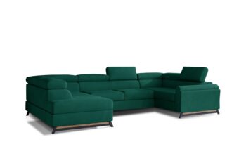 Kesada je jednoduchý tvar, ale elegantný a veľmi štýlový kút s rozmermi 330 x 190 x 98 cm je udržiavaný v exkluzívnom štýle.Sedacia súprava je multifunkčný kus nábytku, pretože okrem priestrannej sedačky na relax počas dňa ju možno využiť aj ako miesto na regeneráciu a oddych v noci. Vďaka mechanizmu typu delfín - ľahko a rýchlo premeníme každodennú pohovku na pohodlnú posteľ s rozmermi 110 x 250 cm.Priestranný kontajner na lôžkoviny umiestnený v otomane nám pomôže vrátiť sa k návratnej forme dennej pohovky. Výnimočné pohodlie a komfort, ktoré umocňujú zážitok z maximálneho pohodlia, má na svedomí 45 cm vysoký sedák vyrobený z unikátnych pien - T30 a HR. Okrem toho zvyšujú pružnosť a elasticitu pohovky a zabraňujú vzniku nevzhľadných dutín v jej štruktúre.Orientácia rohu: ľavý, sedaciu súpravu je možné objednať aj v pravom prevedení.Poťahová látka: Monolith 37Ponúka možnosť nastavenia opierky hlavy vyplnené PUR penou T25 a elegantné kovové nohy,ktoré zaistia vzdušnosť.Rozmery:ŠxHxV: 330 cm x 190 cm x 45-98 cmhĺbka sedu: 55 cmvýška sedu: 45 cmplocha na spanie: 110 x 250 cmhustota peny sedenie: T30+HRhustota peny opierka: T25hmotnosť: 230 kg Kesada je sedacia súprava, ktorá bude zaručene obľubeným kúskom nábytku vo Vašej domácnosti.Nastavenie Vášho displeja môže spôsobiť odchýlku vo farbe vzoriek poťahových látok.