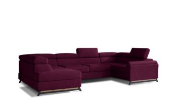 Kesada je jednoduchý tvar, ale elegantný a veľmi štýlový kút s rozmermi 330 x 190 x 98 cm je udržiavaný v exkluzívnom štýle.Sedacia súprava je multifunkčný kus nábytku, pretože okrem priestrannej sedačky na relax počas dňa ju možno využiť aj ako miesto na regeneráciu a oddych v noci. Vďaka mechanizmu typu delfín - ľahko a rýchlo premeníme každodennú pohovku na pohodlnú posteľ s rozmermi 110 x 250 cm.Priestranný kontajner na lôžkoviny umiestnený v otomane nám pomôže vrátiť sa k návratnej forme dennej pohovky. Výnimočné pohodlie a komfort, ktoré umocňujú zážitok z maximálneho pohodlia, má na svedomí 45 cm vysoký sedák vyrobený z unikátnych pien - T30 a HR. Okrem toho zvyšujú pružnosť a elasticitu pohovky a zabraňujú vzniku nevzhľadných dutín v jej štruktúre.Orientácia rohu: ľavý, sedaciu súpravu je možné objednať aj v pravom prevedení.Poťahová látka: Mat Velvet 68Ponúka možnosť nastavenia opierky hlavy vyplnené PUR penou T25 a elegantné kovové nohy,ktoré zaistia vzdušnosť.Rozmery:ŠxHxV: 330 cm x 190 cm x 45-98 cmhĺbka sedu: 55 cmvýška sedu: 45 cmplocha na spanie: 110 x 250 cmhustota peny sedenie: T30+HRhustota peny opierka: T25hmotnosť: 230 kg Kesada je sedacia súprava, ktorá bude zaručene obľubeným kúskom nábytku vo Vašej domácnosti.Nastavenie Vášho displeja môže spôsobiť odchýlku vo farbe vzoriek poťahových látok.