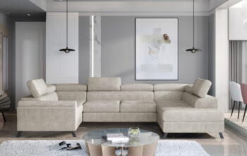 Kesada je jednoduchý tvar, ale elegantný a veľmi štýlový kút s rozmermi 330 x 190 x 98 cm je udržiavaný v exkluzívnom štýle.Sedacia súprava je multifunkčný kus nábytku, pretože okrem priestrannej sedačky na relax počas dňa ju možno využiť aj ako miesto na regeneráciu a oddych v noci. Vďaka mechanizmu typu delfín - ľahko a rýchlo premeníme každodennú pohovku na pohodlnú posteľ s rozmermi 110 x 250 cm.Priestranný kontajner na lôžkoviny umiestnený v otomane nám pomôže vrátiť sa k návratnej forme dennej pohovky. Výnimočné pohodlie a komfort, ktoré umocňujú zážitok z maximálneho pohodlia, má na svedomí 45 cm vysoký sedák vyrobený z unikátnych pien - T30 a HR. Okrem toho zvyšujú pružnosť a elasticitu pohovky a zabraňujú vzniku nevzhľadných dutín v jej štruktúre.Orientácia rohu: pravý, sedaciu súpravu je možné objednať aj v ľavom prevedení.Poťahová látka: Dora 21Ponúka možnosť nastavenia opierky hlavy vyplnené PUR penou T25 a elegantné kovové nohy,ktoré zaistia vzdušnosť.Rozmery:ŠxHxV: 330 cm x 190 cm x 45-98 cmhĺbka sedu: 55 cmvýška sedu: 45 cmplocha na spanie: 110 x 250 cmhustota peny sedenie: T30+HRhustota peny opierka: T25hmotnosť: 230 kgKesada je sedacia súprava, ktorá bude zaručene obľubeným kúskom nábytku vo Vašej domácnosti.Nastavenie Vášho displeja môže spôsobiť odchýlku vo farbe vzoriek poťahových látok.