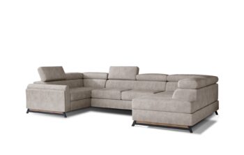 Kesada je jednoduchý tvar, ale elegantný a veľmi štýlový kút s rozmermi 330 x 190 x 98 cm je udržiavaný v exkluzívnom štýle.Sedacia súprava je multifunkčný kus nábytku, pretože okrem priestrannej sedačky na relax počas dňa ju možno využiť aj ako miesto na regeneráciu a oddych v noci. Vďaka mechanizmu typu delfín - ľahko a rýchlo premeníme každodennú pohovku na pohodlnú posteľ s rozmermi 110 x 250 cm.Priestranný kontajner na lôžkoviny umiestnený v otomane nám pomôže vrátiť sa k návratnej forme dennej pohovky. Výnimočné pohodlie a komfort, ktoré umocňujú zážitok z maximálneho pohodlia, má na svedomí 45 cm vysoký sedák vyrobený z unikátnych pien - T30 a HR. Okrem toho zvyšujú pružnosť a elasticitu pohovky a zabraňujú vzniku nevzhľadných dutín v jej štruktúre.Orientácia rohu: pravý, sedaciu súpravu je možné objednať aj v ľavom prevedení.Poťahová látka: Dora 21Ponúka možnosť nastavenia opierky hlavy vyplnené PUR penou T25 a elegantné kovové nohy,ktoré zaistia vzdušnosť.Rozmery:ŠxHxV: 330 cm x 190 cm x 45-98 cmhĺbka sedu: 55 cmvýška sedu: 45 cmplocha na spanie: 110 x 250 cmhustota peny sedenie: T30+HRhustota peny opierka: T25hmotnosť: 230 kgKesada je sedacia súprava, ktorá bude zaručene obľubeným kúskom nábytku vo Vašej domácnosti.Nastavenie Vášho displeja môže spôsobiť odchýlku vo farbe vzoriek poťahových látok.