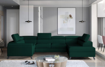 Kesada je jednoduchý tvar, ale elegantný a veľmi štýlový kút s rozmermi 330 x 190 x 98 cm je udržiavaný v exkluzívnom štýle.Sedacia súprava je multifunkčný kus nábytku, pretože okrem priestrannej sedačky na relax počas dňa ju možno využiť aj ako miesto na regeneráciu a oddych v noci. Vďaka mechanizmu typu delfín - ľahko a rýchlo premeníme každodennú pohovku na pohodlnú posteľ s rozmermi 110 x 250 cm.Priestranný kontajner na lôžkoviny umiestnený v otomane nám pomôže vrátiť sa k návratnej forme dennej pohovky. Výnimočné pohodlie a komfort, ktoré umocňujú zážitok z maximálneho pohodlia, má na svedomí 45 cm vysoký sedák vyrobený z unikátnych pien - T30 a HR. Okrem toho zvyšujú pružnosť a elasticitu pohovky a zabraňujú vzniku nevzhľadných dutín v jej štruktúre.Orientácia rohu: pravý, sedaciu súpravu je možné objednať aj v ľavom prevedení.Poťahová látka: Monolith 37Ponúka možnosť nastavenia opierky hlavy vyplnené PUR penou T25 a elegantné kovové nohy,ktoré zaistia vzdušnosť.Rozmery:ŠxHxV: 330 cm x 190 cm x 45-98 cmhĺbka sedu: 55 cmvýška sedu: 45 cmplocha na spanie: 110 x 250 cmhustota peny sedenie: T30+HRhustota peny opierka: T25hmotnosť: 230 kg Kesada je sedacia súprava, ktorá bude zaručene obľubeným kúskom nábytku vo Vašej domácnosti.Nastavenie Vášho displeja môže spôsobiť odchýlku vo farbe vzoriek poťahových látok.