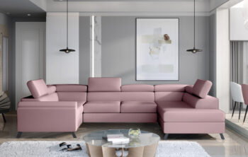Kesada je jednoduchý tvar, ale elegantný a veľmi štýlový kút s rozmermi 330 x 190 x 98 cm je udržiavaný v exkluzívnom štýle.Sedacia súprava je multifunkčný kus nábytku, pretože okrem priestrannej sedačky na relax počas dňa ju možno využiť aj ako miesto na regeneráciu a oddych v noci. Vďaka mechanizmu typu delfín - ľahko a rýchlo premeníme každodennú pohovku na pohodlnú posteľ s rozmermi 110 x 250 cm.Priestranný kontajner na lôžkoviny umiestnený v otomane nám pomôže vrátiť sa k návratnej forme dennej pohovky. Výnimočné pohodlie a komfort, ktoré umocňujú zážitok z maximálneho pohodlia, má na svedomí 45 cm vysoký sedák vyrobený z unikátnych pien - T30 a HR. Okrem toho zvyšujú pružnosť a elasticitu pohovky a zabraňujú vzniku nevzhľadných dutín v jej štruktúre.Orientácia rohu: pravý , sedaciu súpravu je možné objednať aj v ľavom prevedení.Poťahová látka: Monolith 63Ponúka možnosť nastavenia opierky hlavy vyplnené PUR penou T25 a elegantné kovové nohy,ktoré zaistia vzdušnosť.Rozmery:ŠxHxV: 330 cm x 190 cm x 45-98 cmhĺbka sedu: 55 cmvýška sedu: 45 cmplocha na spanie: 110 x 250 cmhustota peny sedenie: T30+HRhustota peny opierka: T25hmotnosť: 230 kg Kesada je sedacia súprava, ktorá bude zaručene obľubeným kúskom nábytku vo Vašej domácnosti.Nastavenie Vášho displeja môže spôsobiť odchýlku vo farbe vzoriek poťahových látok.
