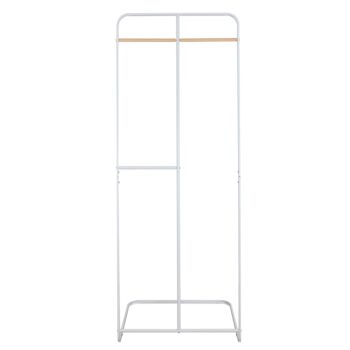 Stojan na šaty Kilby v bielej farbe je ideálnym riešením pre tých, ktorí hľadajú praktický a moderný doplnok do svojho interiéru. Tento stojan je navrhnutý tak, aby poskytoval dostatok priestoru na zavesenie oblečenia, pričom jeho rozmery sú 61 cm na šírku, 45 cm na hĺbku a 163 cm na výšku.…