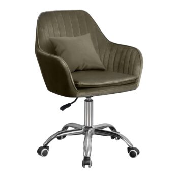 Predstavujeme vám kancelárske kreslo Klian v elegantnej sivohnedej taupe farbe s povrchom z jemného Velvet materiálu a chrómovými detailmi. Toto moderné kreslo je ideálnym doplnkom do každého interiéru, kde sa kladie dôraz na štýl a pohodlie. S jeho rozmermi 87-101 cm na výšku, 59 cm na šírku…