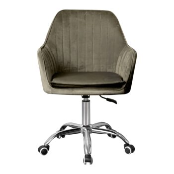Predstavujeme vám kancelárske kreslo Klian v elegantnej sivohnedej taupe farbe s povrchom z jemného Velvet materiálu a chrómovými detailmi. Toto moderné kreslo je ideálnym doplnkom do každého interiéru, kde sa kladie dôraz na štýl a pohodlie. S jeho rozmermi 87-101 cm na výšku, 59 cm na šírku…