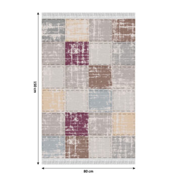 Koberec so strapcami FIRBI bude jedným z najdôležitejších doplnkov domácnosti. Plní izolačnú funkciu, no slúži aj ako príjemná dekorácia. Štýlová farebná škála hnedej, sivej, bordovej a vzor štvorcov spestrí aj tú najponurejšiu miestnosť. Tento moderný koberec doladí interiér a vytvorí útulnú…