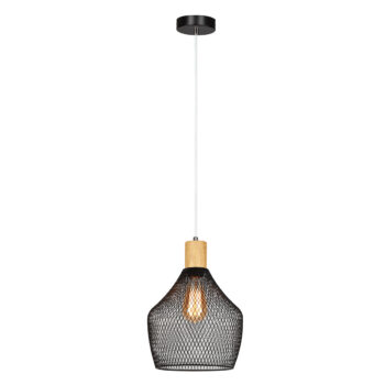 Predstavujeme vám modernú visiacu lampu Kolen v elegantnom čiernom a prírodnom prevedení, ktorá sa stane štýlovým doplnkom vášho interiéru. Táto lampa je ideálna pre tých, ktorí hľadajú kombináciu funkčnosti a estetického vzhľadu. Vďaka svojmu nepravidelnému tvaru a kombinácii kovu s drevom…