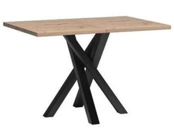 Rozkladací jedálenský stôl Koli 120/160 v elegantnom prevedení dub artisan a čierna je ideálnym riešením pre moderné interiéry. Tento stôl, značky KONDELA, ponúka praktickú rozkladaciu funkciu, ktorá umožňuje jednoduché zväčšenie jeho šírky z pôvodných 120 cm na komfortných 160…