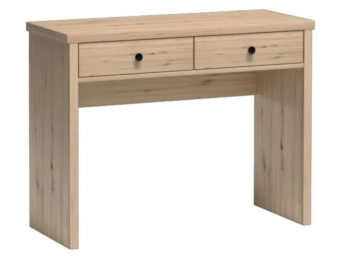 Toaletný stolík Koli C-18 v elegantnom prevedení dub artisan a čierna je ideálnym doplnkom pre moderné interiéry. Tento kus nábytku od značky KONDELA ponúka nielen praktickosť, ale aj štýlový vzhľad, ktorý zaujme na prvý pohľad.
