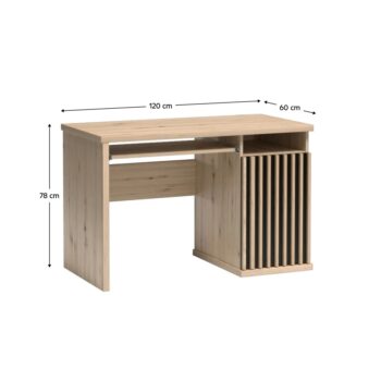 PC stôl Koli C-19 v elegantnom prevedení dub artisan a čierna je ideálnym riešením pre moderné interiéry. Tento stôl od značky KONDELA ponúka praktickosť a štýlový dizajn, ktorý sa hodí do každého priestoru. S rozmermi 120 cm na šírku, 60 cm na hĺbku a 78 cm na výšku poskytuje…