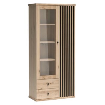 Vitrína Koli C-2 v elegantnom prevedení dub artisan a čierna je ideálnym doplnkom pre váš moderný interiér. Táto vitrína od značky KONDELA ponúka praktické riešenie pre uskladnenie a vystavenie vašich obľúbených predmetov. S výškou 191 cm, šírkou 86,4 cm a hĺbkou 40,6 cm poskytuje dostatok…