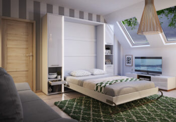 Systémový nábytok KOMFORT PRO je ideálnym nábytkom pre tých, ktorý majú malý priestor a chcú si ho čo najlepšie usporiadať. Tento moderný, praktický a elegantný nábytok ponúka možnosť efektívne a účelne využiť priestor.Vysoká skrinka KOMFORT PRO CP07 je vhodná ku sklápacej posteli KOMFORT PRO CP-01, CP-2 a CP-3. Využiť ju však viete aj samostatne. Ponúka otvorený poličkový priestor ale aj uzatvorený priestor za dvierkami.Skrinka je vyrobená z kvalitnej LTD dosky. Na obrázku vo farebnom prevedení biela matná na korpuse + biely lesk na predných častiach. V ponuke máme aj ďalšie farebné prevedenia. Prevedenie v lesku je za príplatok.Rozmery (š/v/h) 45 x 217 x 46 cm.Dodávame v demonte.
