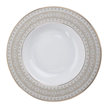 Predstavujeme vám elegantnú porcelánovú jedálenskú súpravu Kominor Typ 2, ktorá sa skladá z 18 kusov a je ideálnym doplnkom pre každú modernú domácnosť. Táto súprava vyniká svojím sofistikovaným dizajnom v kombinácii bielej, sivej a zlatej farby, čo jej dodáva nadčasový vzhľad.