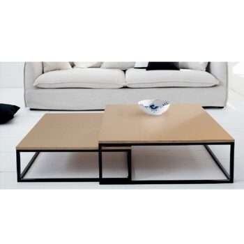 Čo tak rovno dva konferenčné stolíky namiesto jedného? Set dvoch konferenčných stolíkov KASTLER si okamžite obľúbite. Či ich umiestnite vedľa seba, oddelene alebo jeden pod druhý, tieto stolíky určite upútajú pozornosť svojím dizajnom. Vyrobené sú z laminovanej MDF (drevovláknitá doska) vo farebnom…