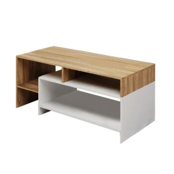 Konferenčný stolík ALICANTE je elegantný a moderný pomocník, ktorý poteší svojím prevedením aj úložným priestorom. Rozmery stolíka sú (ŠxHxV): 120x60x53 cm. Na jeho výrobu bola použitá laminovaná DTD (drevotriesková doska). Farebné prevedenie pôsobí veľmi príjemne a je robené kombináciou bielej…