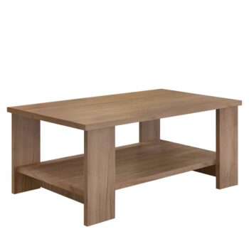 Praktický a pekný pomocník do domácnosti je konferenčný stolík BERNARDO. Rozmery stolíka sú (ŠxHxV): 90x55x40,7 cm. Na jeho výrobu bola použitá kvalitná laminovaná DTD (drevotriesková doska), ktorej hrúbka korpusu je 22 mm. Farebné prevedenie stolíka je vo farbe dub craft dunkel. Jedná sa…