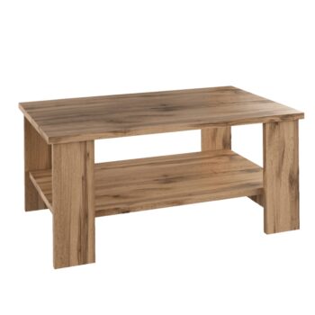Praktický a pekný pomocník do domácnosti je konferenčný stolík BERNARDO. Rozmery stolíka sú (ŠxHxV): 90x55x40,7 cm. Na jeho výrobu bola použitá kvalitná laminovaná DTD (drevotriesková doska), ktorej hrúbka korpusu je 22 mm. Farebné prevedenie stolíka je vo farbe dub wotan. Jedná sa o kvalitný…