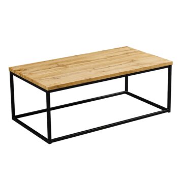 Minimalistický dizajn a jemné línie konferenčného stolíka BORMO si obľúbite. Rozmery stolíka sú (ŠxHxV):110x60x45 cm. Vrchný plát stolíka je z MDF (drevovláknitá doska) vo farbe dubu. Nohy stolíka sú z kovu v čiernej farbe. Svojím moderným dizajnom krásne zapasuje do klasickej aj modernej…