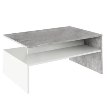 Ak chcete zaujať na prvý pohľad, konferenčný stolík DAMOLI Vám v tom pomôže. Jeho rozmery sú (ŠxHxV): 90x60x43 cm. Krásne spojenie odtieňov betón a biela sa dá ľahko prispôsobiť ku akémukoľvek typu obývačky. Konferenčný stolík Damoli má poličku, do ktorej môžete vkladať časopisy, noviny, diaľkové…