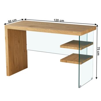 Výnimočným kúskom do Vašej domácnosti sa stane konzolový stolík ENRIK. Vyniká svojím moderným a elegantným dizajnom. Rozmery stolíka sú (ŠxHxV): 120x50x75 cm. Jemné dubové farebné prevedenie, kvalitná MDF (drevovláknitá doska) a sklené časti zaručia, že stolík bude verne slúžiť dlhé roky. Okrem…
