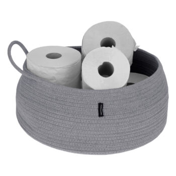 Pletený kôš Koralo s rozmermi 39x17 cm v elegantnej sivej farbe je ideálnym doplnkom pre váš interiér. Tento moderný kôš od značky KONDELA kombinuje praktickosť s estetickým vzhľadom, čím sa stáva skvelou voľbou pre organizáciu a uskladnenie rôznych predmetov vo…