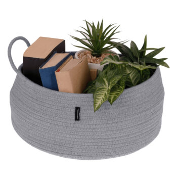 Pletený kôš Koralo s rozmermi 39x17 cm v elegantnej sivej farbe je ideálnym doplnkom pre váš interiér. Tento moderný kôš od značky KONDELA kombinuje praktickosť s estetickým vzhľadom, čím sa stáva skvelou voľbou pre organizáciu a uskladnenie rôznych predmetov vo…