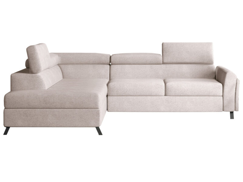 KORENSE-L-ROHOVA-SEDACKA-SVETLOSIVA-SORO-83-NABBI-2 NABBI Korense L rohová sedačka s rozkladom a úložným priestorom svetlosivá (Soro 83) – Obrázok 1