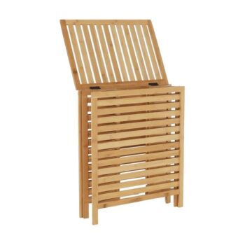 Praktický pomocník do Vašej domácnosti je kôš na prádlo MENORK. Rozmery koša sú (ŠxHxV): 50x35x60 cm. Na jeho výrobu bol použitý bambus. Vnútro koša je z látky v prírodnej farbe. Medzi výhody patrí najmä vyberateľné látkové vrece či možnosť prať látkové vnútro možno v práčke. Objem koša je 105…