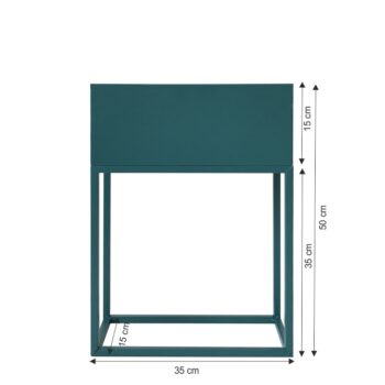 Praktický a veľmi štýlový kovový kvetináč INDIZE TYP 2 je ideálnym pomocníkom, ktorý zaručene všestranne využijete. Rozmery kvetináča sú (ŠxHxV): 35x15x50 cm. Výška kvetináča bez stojana je 15 cm. Vyrobený je z pevného kovu, ktorý drží stabilitu celej konštrukcie. Farebné prevedenie má…