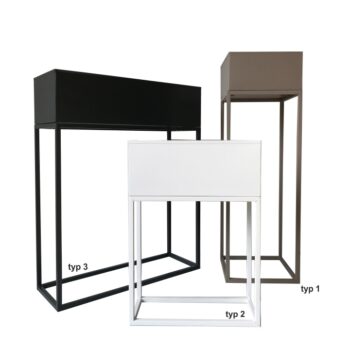 Praktický a veľmi štýlový kovový kvetináč INDIZE TYP 2 je ideálnym pomocníkom, ktorý zaručene všestranne využijete. Rozmery kvetináča sú (ŠxHxV): 35x15x50 cm. Výška kvetináča bez stojana je 15 cm. Vyrobený je z pevného kovu, ktorý drží stabilitu celej konštrukcie. Farebné prevedenie má…