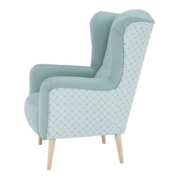 Dizajnové kreslo (ušiak) BELEK sa vyznačuje moderným dizajnom, kvalitnými materiálmi aj precíznym spracovaním. Predstavuje symbol dokonalého relaxu a pohody. Čalúnené je kvalitnou látkou (Lux 29) v chutnom mentolovom odtieni a unikátnou vzorovanou látkou (Evo 29). Kreslo vyniká nosnosťou až 120 kg.…