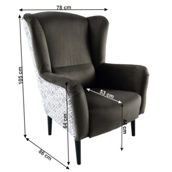 Moderný dizajn a komfort kresla BELEK, z kategórie "ušiak", si Vás omotá okolo prsta. Zvaľte sa do jeho mäkkého náručia a nechajte všetky starosti bokom. Kvalitná látka Velvet Paros, čierne drevené nohy aj precízne spracovanie sú prednosťami kresla. Farebné prevedenie hnedej 04 je v kombinácii so…