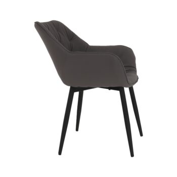 Kreslo FEDRIS Vám zaručene zabezpečí dokonalý komfort a relax po akom túžite. Rozmery kresla sú (ŠxHxV): 58x68x80 cm. Výška sedu je 47cm a hĺbka sedu je 44cm. Čalúnené je sivou látkou. O stabilitu sa starajú kovové nohy v čiernej farbe. Dizajnové kreslo je krásne moderne prešívané. Maximálna…
