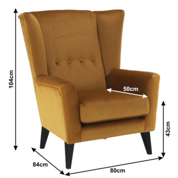 Stavte na elegantné kreslo-ušiak RODEZA. Vysoké operadlo, ktoré má na jednej aj druhej strane vysunutú opierku na hlavu, pripomínajúce uši, sa postará o Váš dokonalý komfort. Kreslo ponúka dokonalé sedenie, pričom si môžete pohodlne oprieť chrbát, ruky aj hlavu. Rozmery kresla sú (ŠxHxV): 80x84x104…