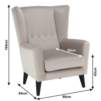 Stavte na elegantné kreslo-ušiak RODEZA. Vysoké operadlo, ktoré má na jednej aj druhej strane vysunutú opierku na hlavu, pripomínajúce uši, sa postará o Váš dokonalý komfort. Kreslo ponúka dokonalé sedenie, pričom si môžete pohodlne oprieť chrbát, ruky aj hlavu. Rozmery kresla sú (ŠxHxV): 80x84x104…