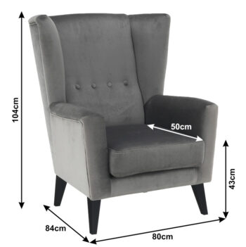 Stavte na elegantné kreslo-ušiak RODEZA. Vysoké operadlo, ktoré má na jednej aj druhej strane vysunutú opierku na hlavu, pripomínajúce uši, sa postará o Váš dokonalý komfort. Kreslo ponúka dokonalé sedenie, pričom si môžete pohodlne oprieť chrbát, ruky aj hlavu. Rozmery kresla sú (ŠxHxV): 80x84x104…