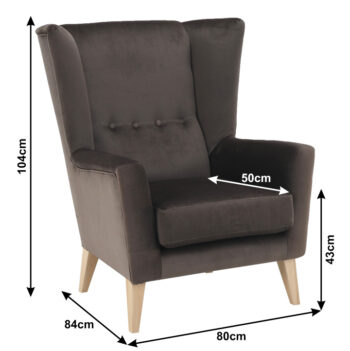 Stavte na elegantné kreslo-ušiak RODEZA. Vysoké operadlo, ktoré má na jednej aj druhej strane vysunutú opierku na hlavu, pripomínajúce uši, sa postará o Váš dokonalý komfort. Kreslo ponúka dokonalé sedenie, pričom si môžete pohodlne oprieť chrbát, ruky aj hlavu. Rozmery kresla sú (ŠxHxV): 80x84x104…